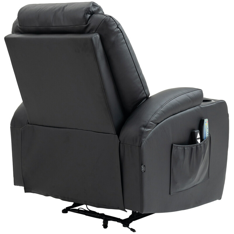 Luksuriøs massagestol med varme justerbart ryglæn og fodstøtte