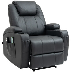 Luksuriøs massagestol med varme justerbart ryglæn og fodstøtte