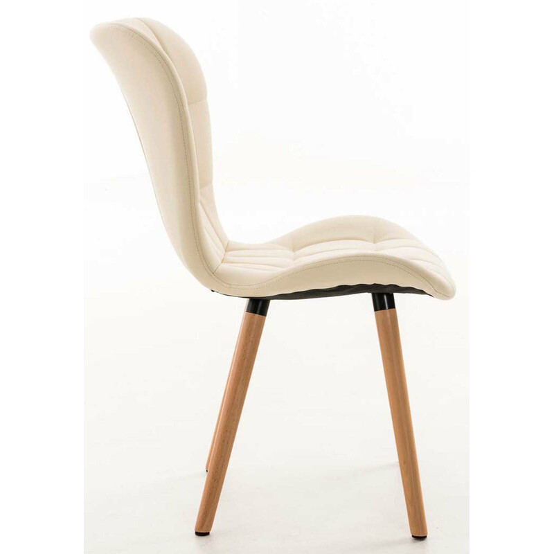 Elda spisestuestel 4 stk kunstlæder og træ