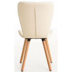 Elda spisestuestel 4 stk kunstlæder og træ