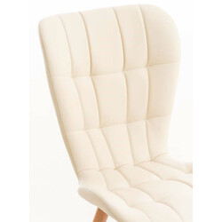 Elda spisestuestel 4 stk kunstlæder og træ