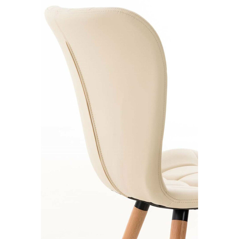 Elda spisestuestel 4 stk kunstlæder og træ