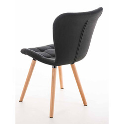 Elda 4 stole spisebordsstole sæt polstret træramme moderne