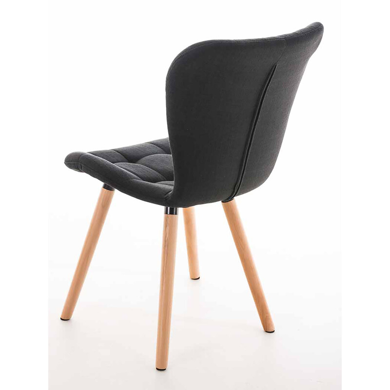 Elda 4 stole spisebordsstole sæt polstret træramme moderne