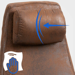 Industriel kontorstol med kunstlæder rygmekanisme justerbar højde og 360° roterende sæde