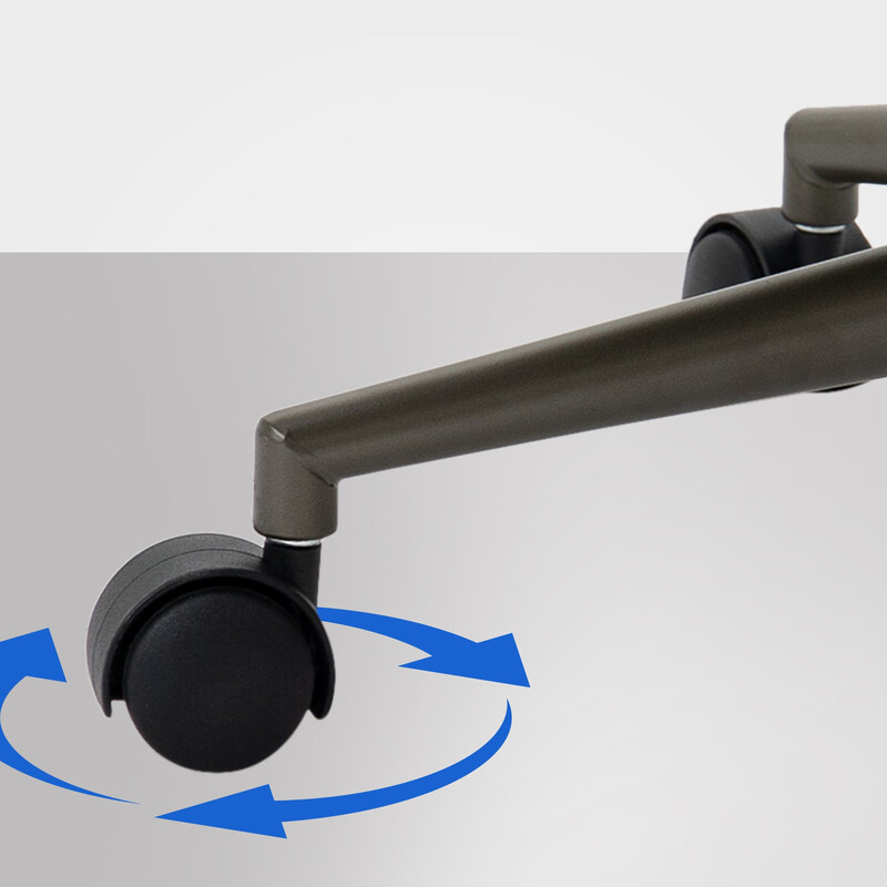 Industriel kontorstol med kunstlæder rygmekanisme justerbar højde og 360° roterende sæde