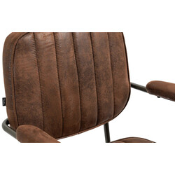 Ergonomisk kontorstol med kunstlæder vippefunktion og justerbar højde