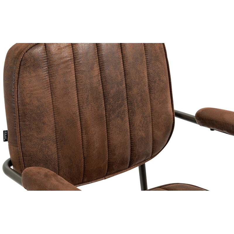 Ergonomisk kontorstol med kunstlæder vippefunktion og justerbar højde