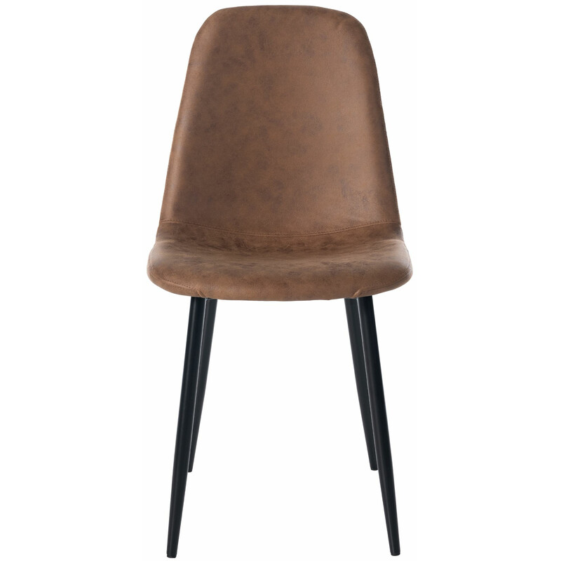 Familievenligt moderne 4-stole spisesætesæt i flere farver