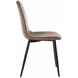 Familievenligt moderne 4-stole spisesætesæt i flere farver