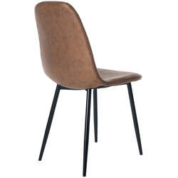 Familievenligt moderne 4-stole spisesætesæt i flere farver