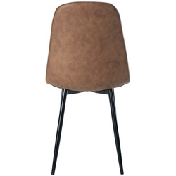 Familievenligt moderne 4-stole spisesætesæt i flere farver