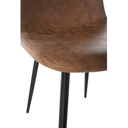 Familievenligt moderne 4-stole spisesætesæt i flere farver