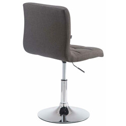 Palma barstole 4 stk polstrede justerbare roterende kromramme