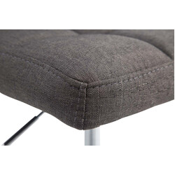 Palma barstole 4 stk polstrede justerbare roterende kromramme