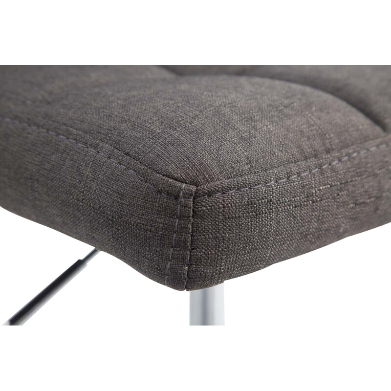 Palma barstole 4 stk polstrede justerbare roterende kromramme