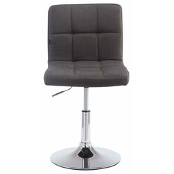 Palma barstole 4 stk polstrede justerbare roterende kromramme