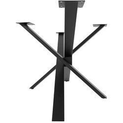 Jimmy bordben stål pulverlakeret med gulvbeskyttere mikado