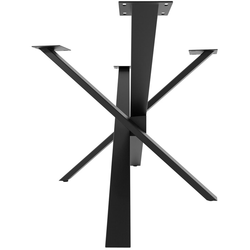 Jimmy bordben stål pulverlakeret med gulvbeskyttere mikado