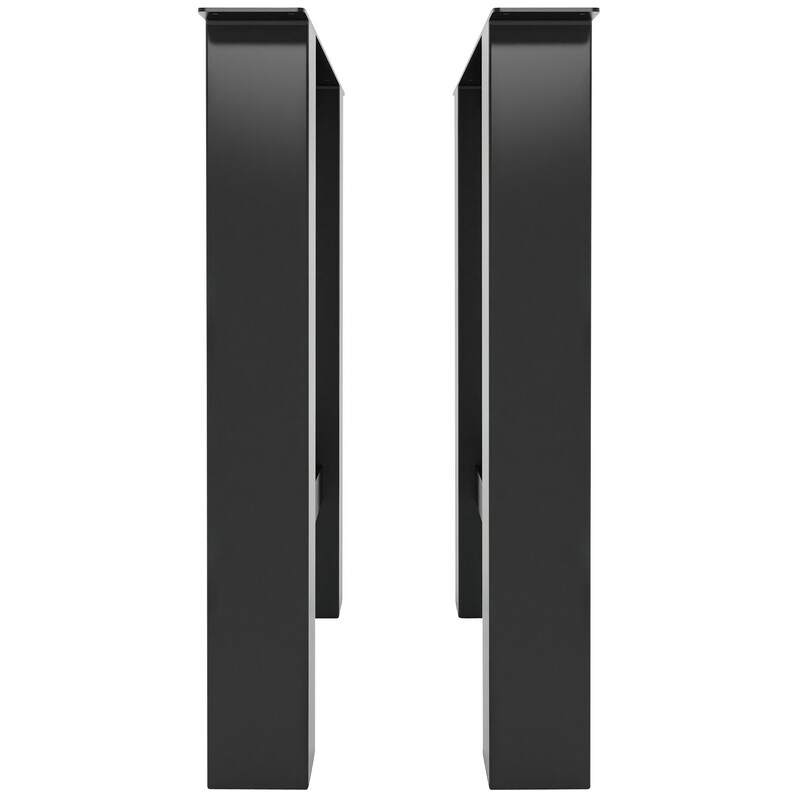 Harry bordben robuste stålben 75 cm høj alsidig med gulvbeskyttere