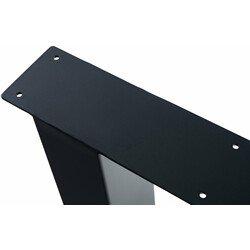 Harry bordben robuste stålben 75 cm høj alsidig med gulvbeskyttere