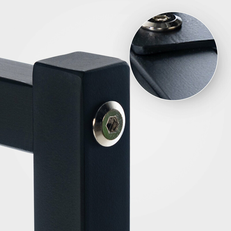 Melva industrielt tøjstativ loftstil pladsbesparende 120 cm 100 kg