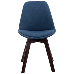 4 stk Borneo V2 besøgsstole med stof og træramme