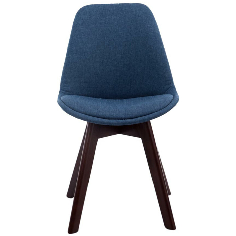 4 stk Borneo V2 besøgsstole med stof og træramme