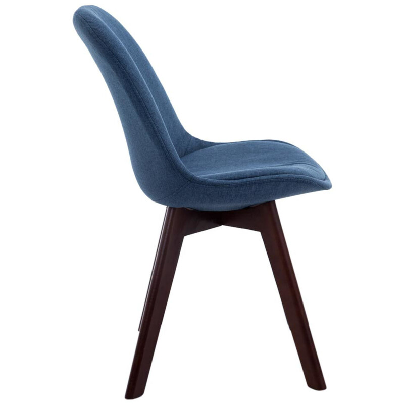 4 stk Borneo V2 besøgsstole med stof og træramme