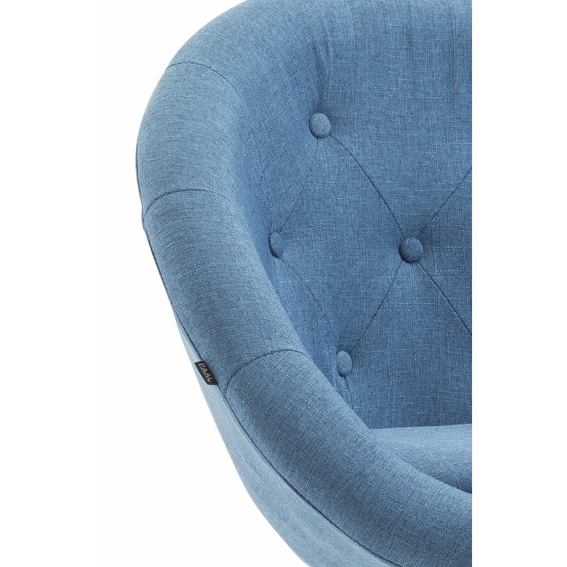 London V2 stofbetrukket barstol med 360° rotation og justerbar højde