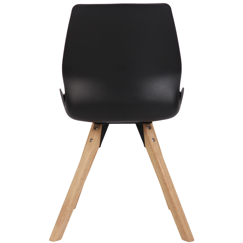 Luna besøgsstol med holdbar træramme og polstret sæde