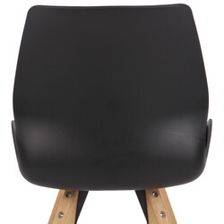 Luna besøgsstol med holdbar træramme og polstret sæde