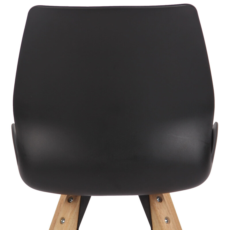 Luna besøgsstol med holdbar træramme og polstret sæde