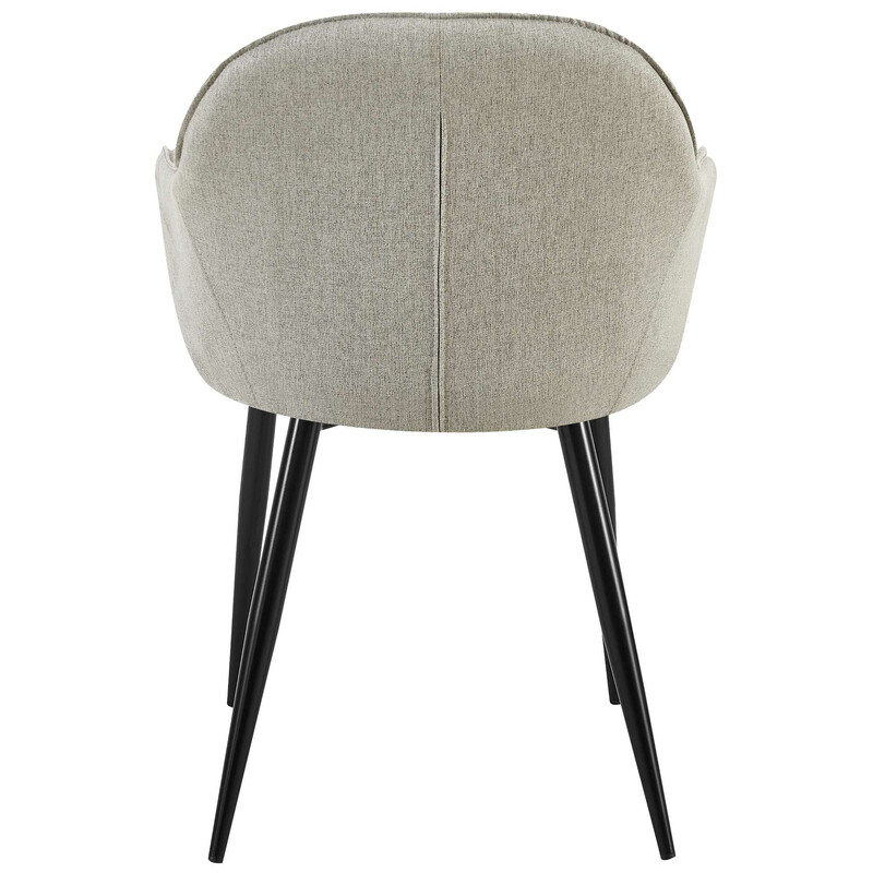 Behagelige spisestole med metalben 2 stk 84 cm høj