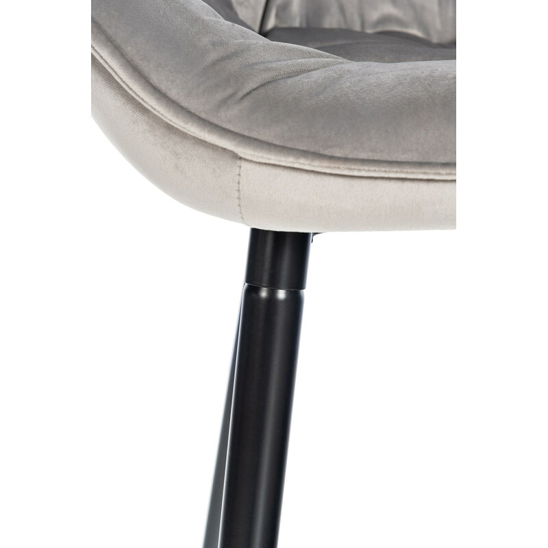 Gibson moderne barstol med polstret sæde rygstøtte og sort metalramme