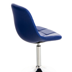 2 stk Emil roterende stole i kunstlæder med kromben