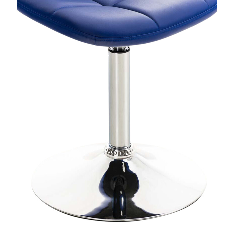 2 stk Emil roterende stole i kunstlæder med kromben