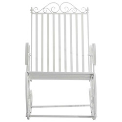 Antikke jern gyngestole sæt med to til indendørs og udendørs