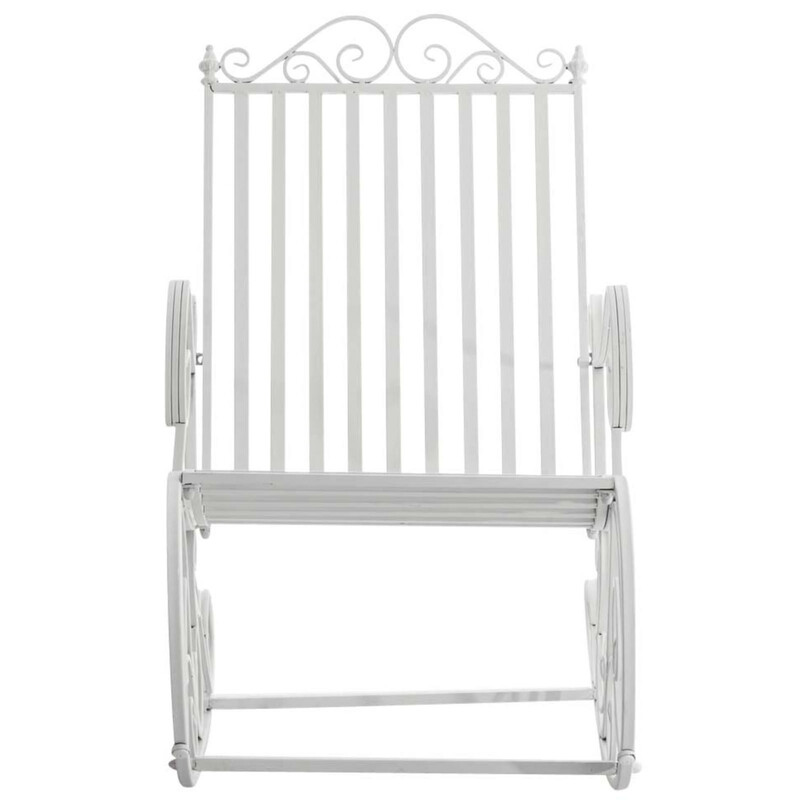 Antikke jern gyngestole sæt med to til indendørs og udendørs