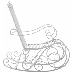 Antikke jern gyngestole sæt med to til indendørs og udendørs