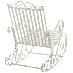 Antikke jern gyngestole sæt med to til indendørs og udendørs