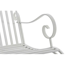 Antikke jern gyngestole sæt med to til indendørs og udendørs