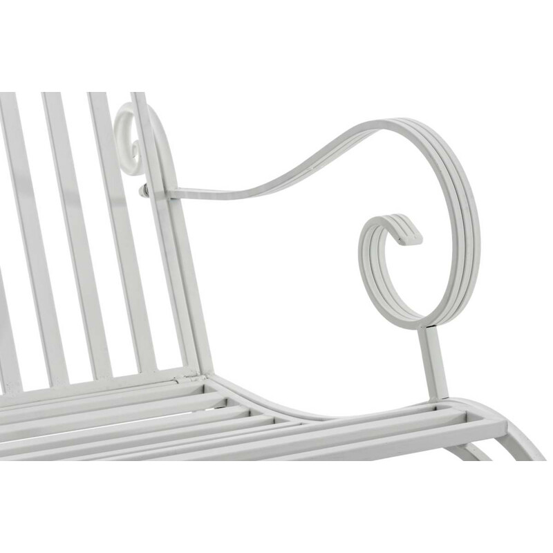 Antikke jern gyngestole sæt med to til indendørs og udendørs