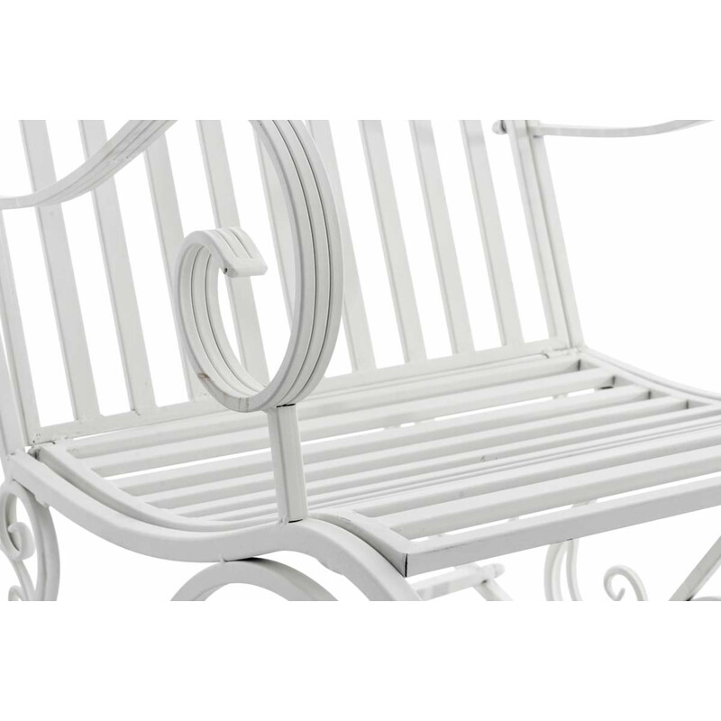 Antikke jern gyngestole sæt med to til indendørs og udendørs