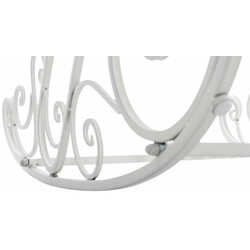 Antikke jern gyngestole sæt med to til indendørs og udendørs