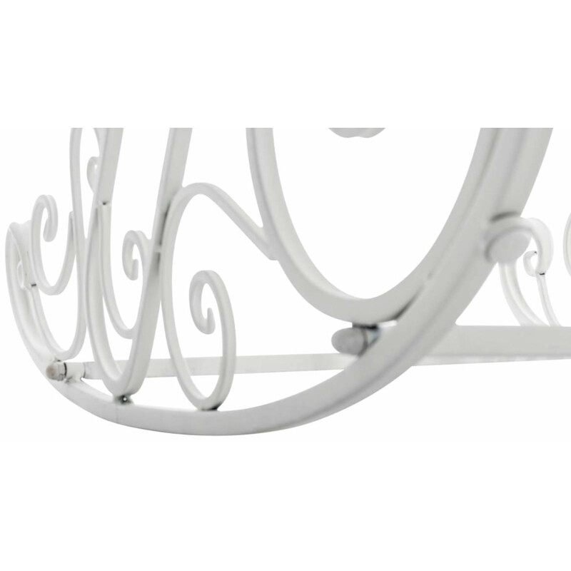 Antikke jern gyngestole sæt med to til indendørs og udendørs