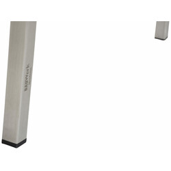 Colmar spisestole sæt 2 stk kunstlæder rustfri stålramme høj ryg