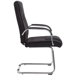 2 luksuriøse gyngestole i stof med ergonomisk metalramme