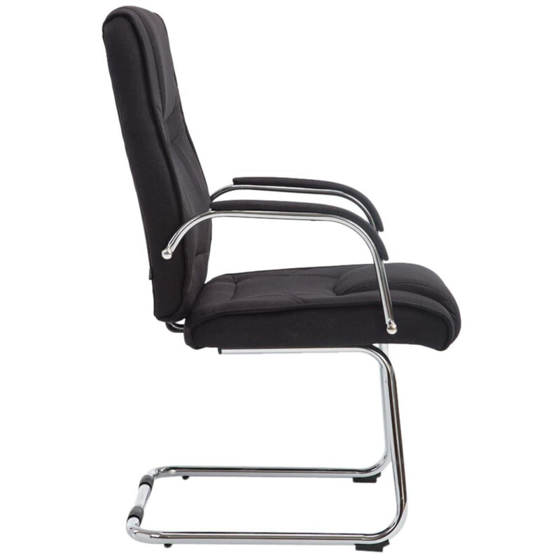 2 luksuriøse gyngestole i stof med ergonomisk metalramme