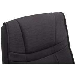 2 luksuriøse gyngestole i stof med ergonomisk metalramme